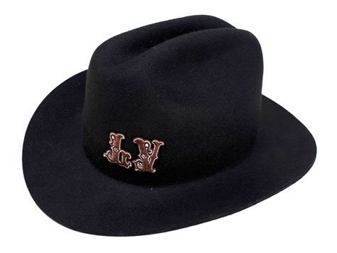 Louis Vuitton Black Felt Fedora Hat with LV Patch .